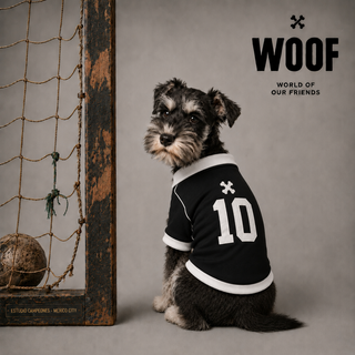 Playera La “Diez” Negro perro