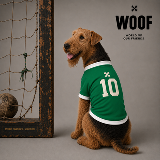 Playera La “Diez” Verde perro